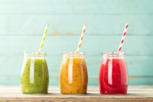 Colorful smoothies to enjoy after dental implants in Lady Lake